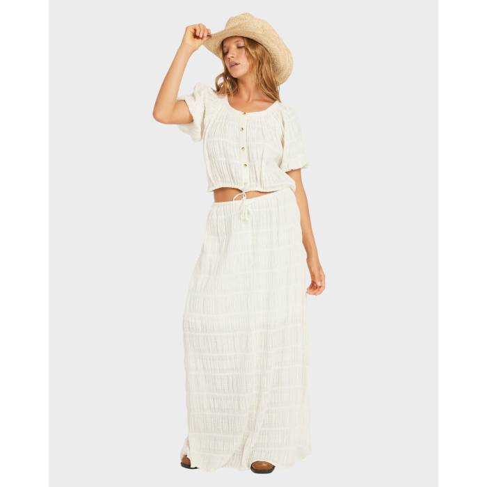 ロキシー Roxy 【 Womens Marina Maxi Skirt Womens Egret 】 レディース レディース