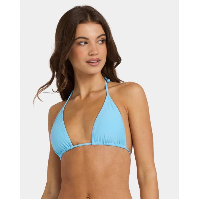 【★百貨店SALE★6/11十二時2時迄】Nunui 【 Womens Slider Tri Bikini Top Womens Sky Blue 】 レディース レディース 天の原 青み 青色