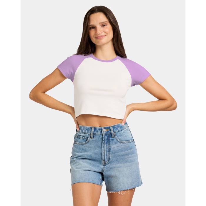 Nunui 【 Womens Tempest Raglan T-Shirt Womens Lilac 】 レディース Raglan ラグラン Tシャツ レディース