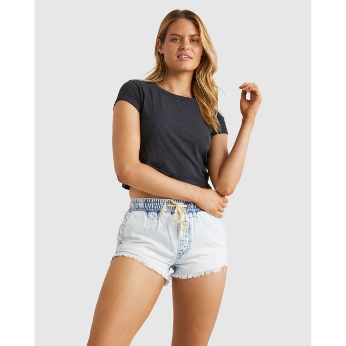ビラボン Billabong 【 Womens Daily T-Shirt Womens Black Sands 】 レディース Tシャツ レディース 黒色 ブラック