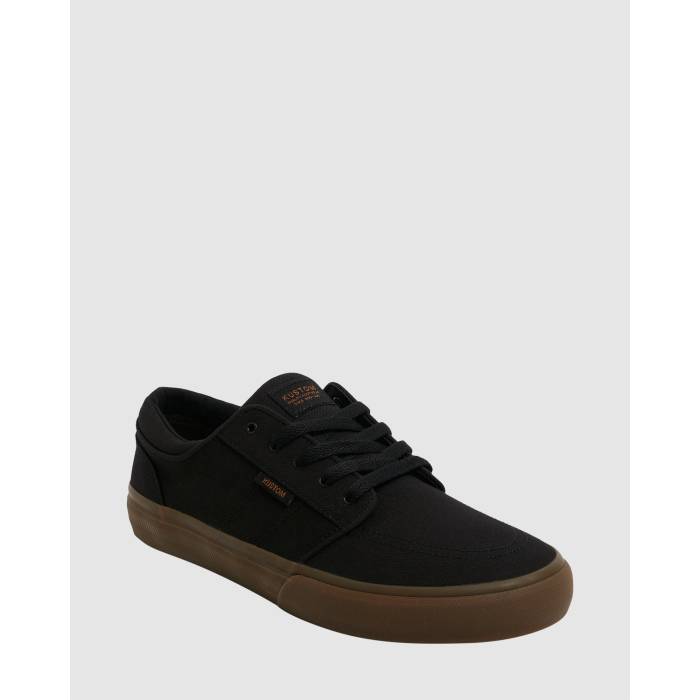 Kustom 【 Mens Remark Wide Sneakers Mens Black Gum 】 メンズ メンズ 黒いこと 黒いこと
