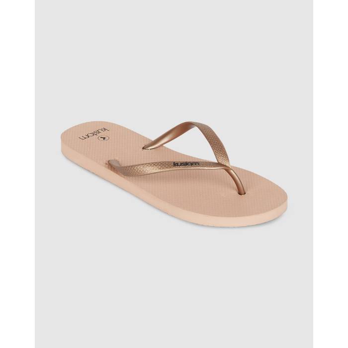 Kustom 【 Womens Classic Rose Tan Thongs Womens Rose Tan 】 レディース クラシック Rose ローズ レディース Rose ローズ｜スニケス