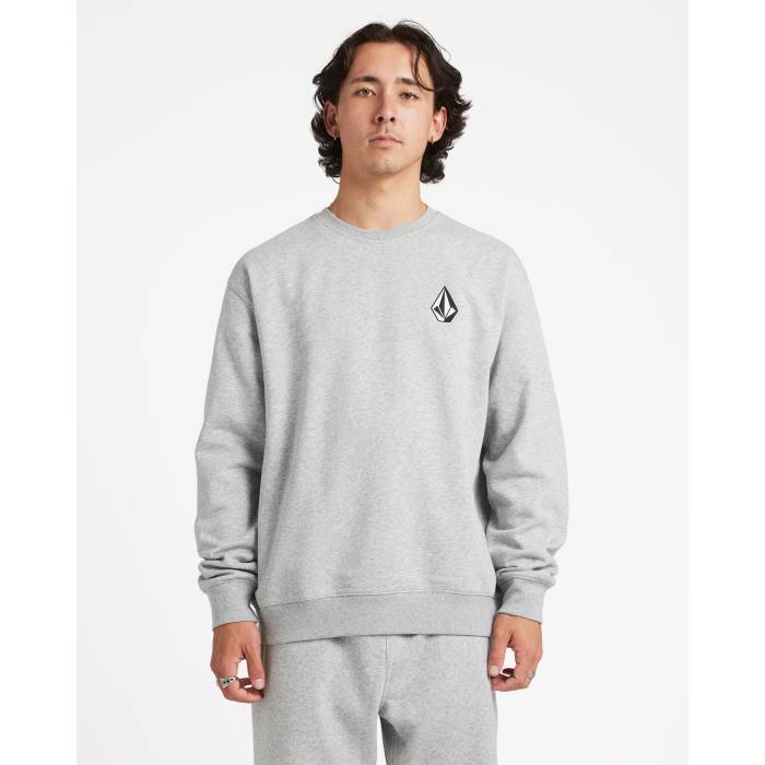 ボルコム Volcom 【 Mens Vologo Crew Neck Mens Heather Grey 】 メンズ クルー メンズ heather ヘザー 灰色 グレー