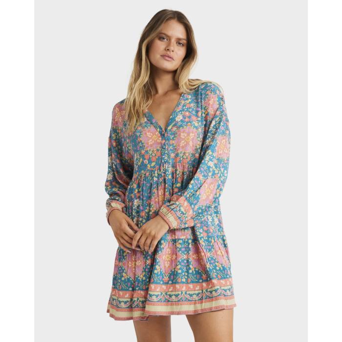 【★百貨店SALE★6/11十二時2時迄】散らし広告ボン Billabong 【 Womens Sunrise Coast La Mer Mini Dress Womens Multi 】 レディース 天使の都市 お召しもの レディース