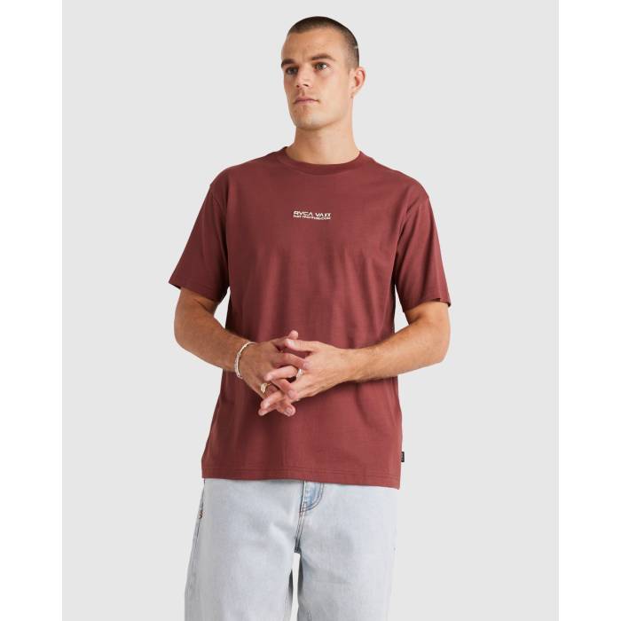 【★百貨店SALE★6/11真夜中2時迄】ルーカ Rvca 【 Mens United T-Shirt Mens Red Earth 】 メンズ ユナイテッド ティーシャツ メンズ Red 赤・赤いこと