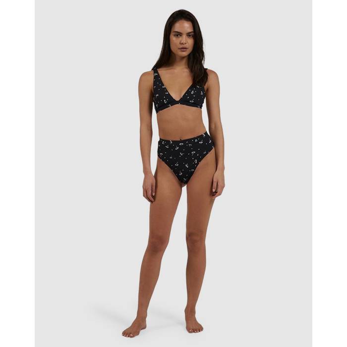 【★百貨店SALE★6/11真夜中2時迄】Thrills 【 Womens Nightshade 90\u0027S High Cut Bikini Bottom Womens Black 】 レディース 御機嫌 ズボン ボトムス レディース 黒いこと 黒いこと