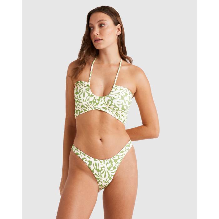 【★百貨店SALE★6/11十二時2時迄】散らし広告ボン Billabong 【 Womens Palm Grove Drew 2 Way Tank Bikini Top Womens Celery 】 レディース 貯蔵タンクいの一番 レディース