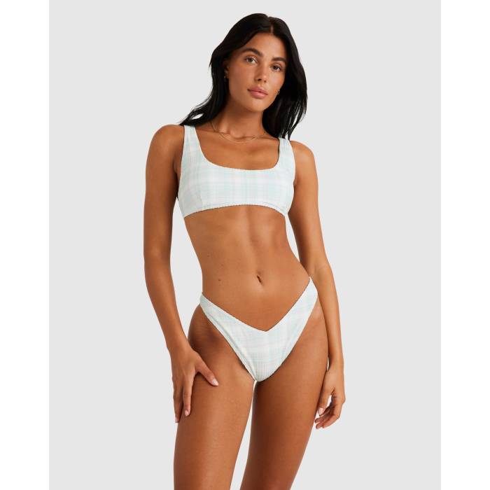 ルーカ Rvca 【 Womens Summer Plaid Scooped Bralette Bikini Top Womens Sky High 】 レディース Summer サマー レディース スカイ ハイ 11,664円