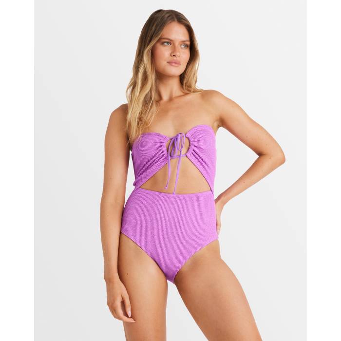 【★百貨店SALE★6/11十二時2時迄】散らし広告ボン Billabong 【 Womens Summer High Drew One Piece Swimsuit Womens Bright Orchid 】 レディース Summer 炎節 御機嫌 水泳着 レディース
