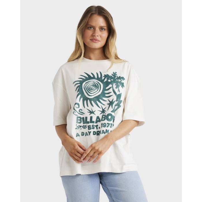 ビラボン Billabong 【 Womens Electric Feelin T-Shirt Womens Salt Crystal 】 レディース Tシャツ レディース