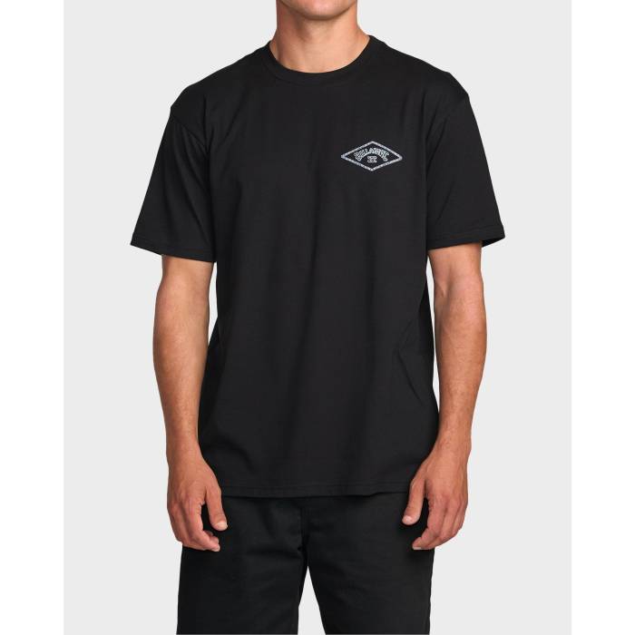 散らし広告ボン Billabong 【 Mens Diamond Arch T-Shirt Mens Black 】 メンズ 金剛石 プルオーバー メンズ 黒いこと 黒いこと