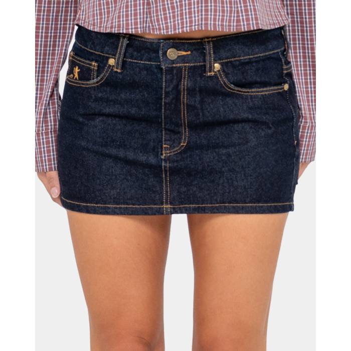 ラスティ Rusty 【 Womens Risque Low Rise Micro Denim Skirt Womens Raw Dawg 】 レディース ライズ Micro ミクロ ジーンズ レディース