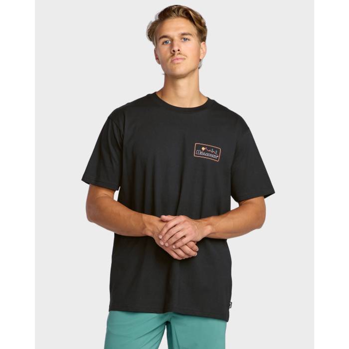 ビラボン Billabong 【 Mens Range Adiv T-Shirt Mens Black 】 メンズ Tシャツ メンズ 黒色 ブラック