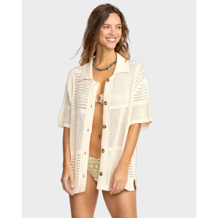 ビラボン Billabong 【 Womens Cool Down Short Sleeve Shirt Womens Whitecap 】 レディース クール ダウン Sleeve スリーブ レディース