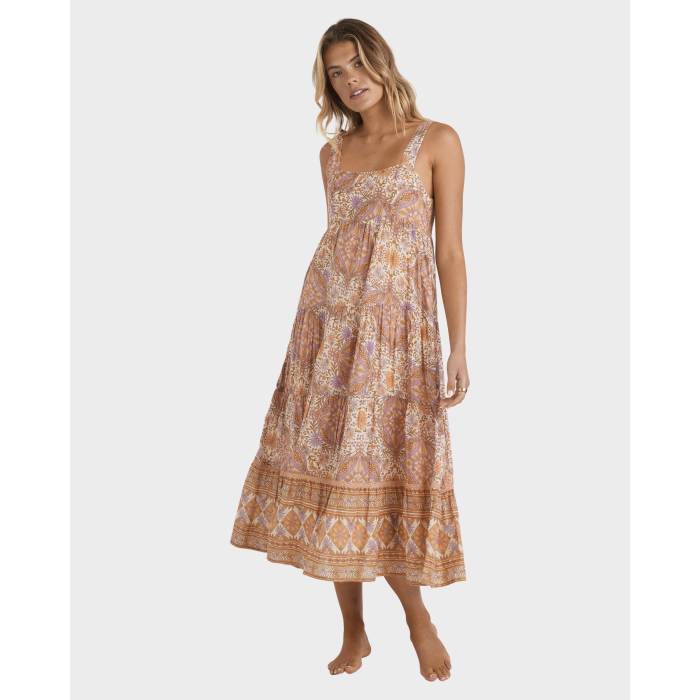 【★百貨店SALE★6/11十二時2時迄】散らし広告ボン Billabong 【 Womens Just For You Midi Dress Womens Sunstone 】 レディース お召しもの レディース