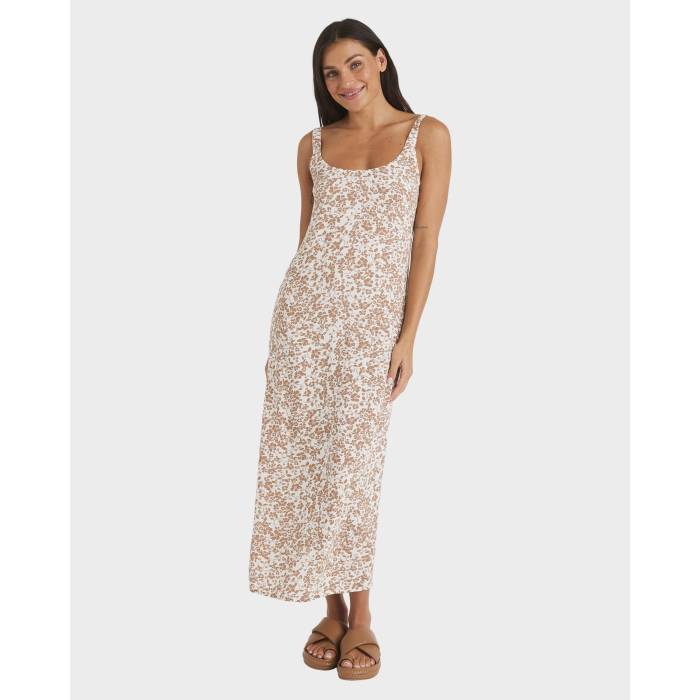 【★百貨店SALE★6/11真夜中2時迄】ロキシー Roxy 【 Womens Kerlina Midi Dress Womens Cloud Dancer 】 レディース 御召しもの レディース