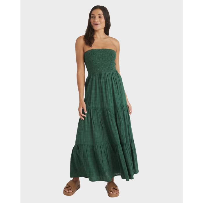 【★百貨店SALE★6/11真夜中2時迄】ロキシー Roxy 【 Womens Baby Mine Maxi Dress Womens Evergreen 】 レディース 御召しもの レディース