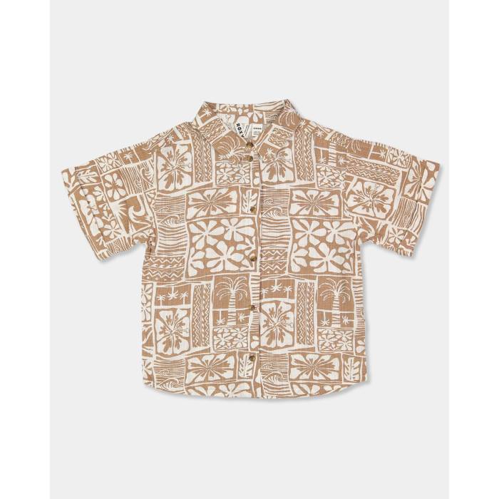 【★百貨店SALE★6/11真夜中2時迄】ロキシー Roxy 【 Girls 8-16 Hold Me Tight Short Sleeve Shirt Womens Coconut 】 Sleeve 衣袂 レディース