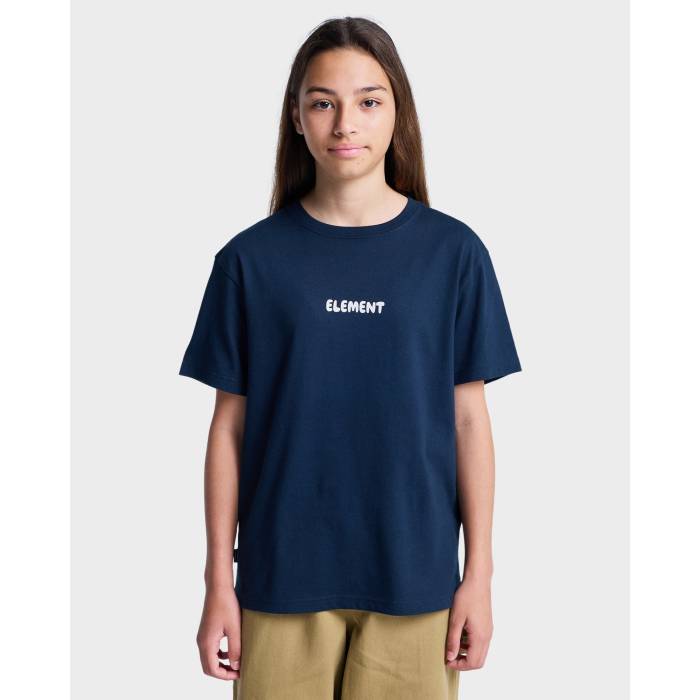 【★百貨店SALE★6/11真夜中2時迄】化学元素 Element 【 Boys 8-16 Curious T-Shirt Boys Eclipse Navy 】 ティーシャツ お坊っちゃん キッズ 紺色 米国海軍