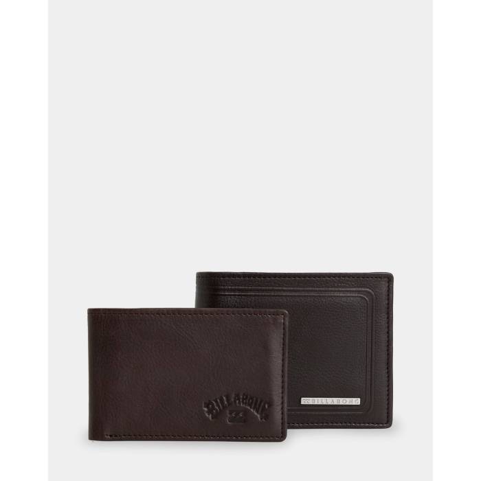 ビラボン Billabong 【 Mens Scope 2 In 1 Leather Wallet Mens Java 】 メンズ レザー Wallet ウォレット・財布 メンズ｜スニケス