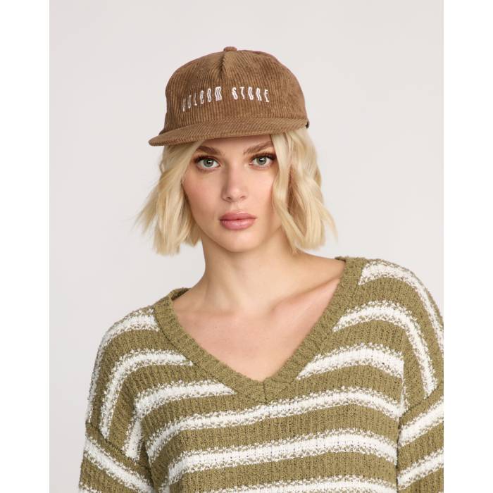 【★百貨店SALE★6/11夜夜中2時迄】ボルコム Volcom 【 Women Full Stone Dad Cap Womens Hazelnut 】 旗がしら かぶり笠 レディース