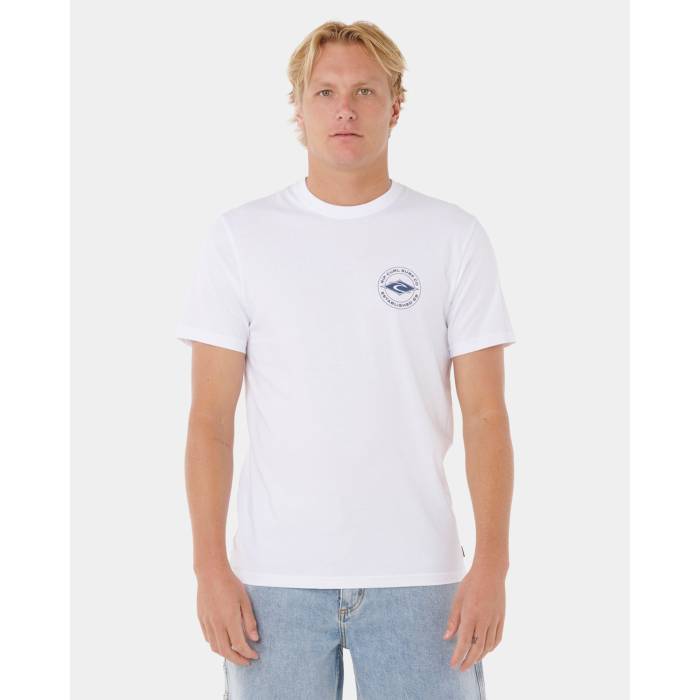 リップカール Rip Curl 【 Mens Staple T-Shirt Mens White 】 メンズ ステープル Tシャツ メンズ 白色 ホワイト