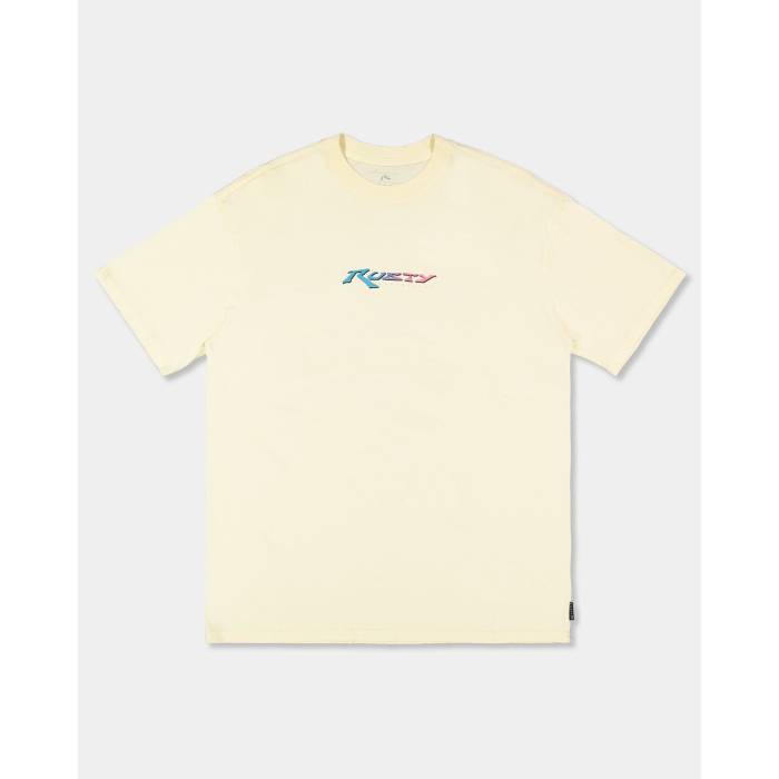 【★百貨店SALE★6/11真夜中2時迄】ラスティ Rusty 【 Mens Before Crowds All In T-Shirt Mens Ecru 】 メンズ ティーシャツ メンズ