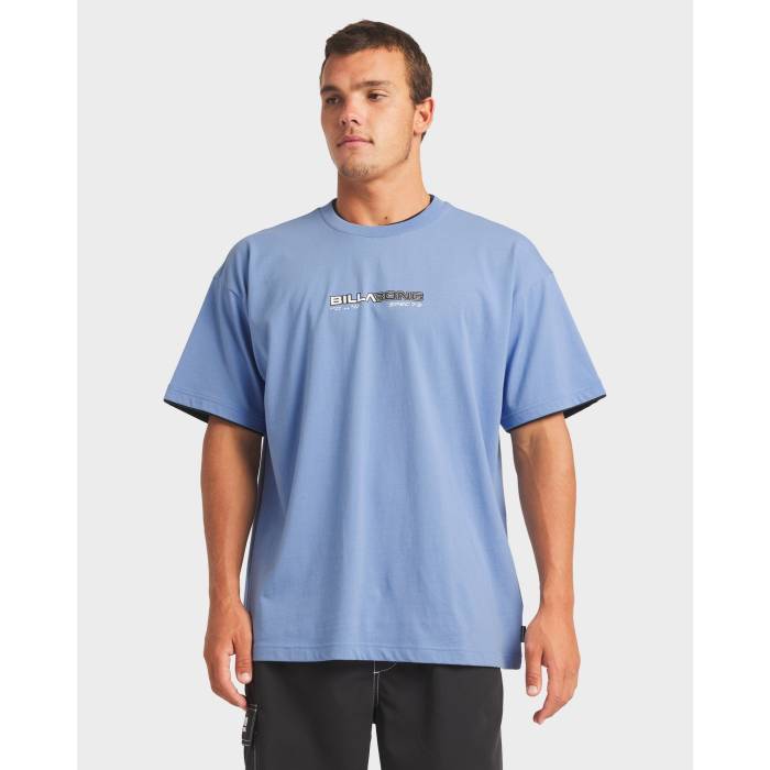 ビラボン Billabong 【 Mens Spec Tipper T-Shirt Mens Oceana Blue 】 メンズ Tシャツ メンズ 青色 ブルー｜スニケス