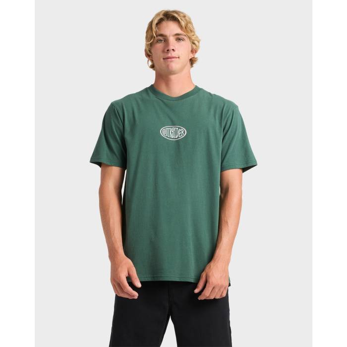 クイックシルバー Quiksilver 【 Mens Hypnosis T-Shirt Mens Trekking Green 】 メンズ Tシャツ メンズ green 緑・グリーン