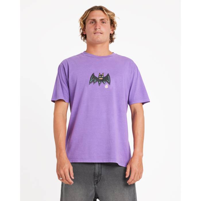 【★百貨店SALE★6/11十二時2時迄】ボルコム Volcom 【 Mens Featured Artist Ozzy Powered T-Shirt Mens Deep Purple 】 メンズ プルオーバー メンズ ディープ Purple 紫・パープル