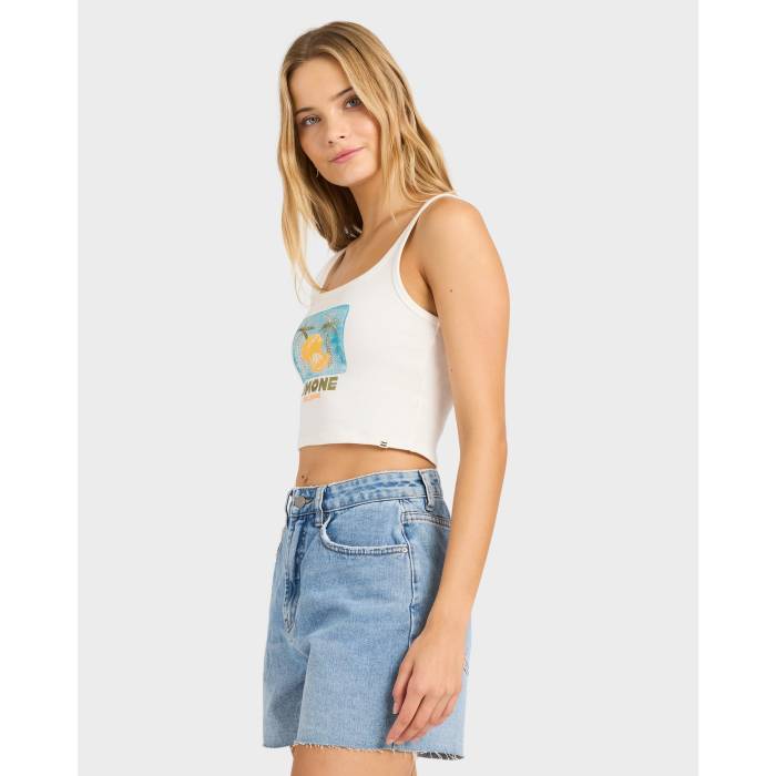【★百貨店SALE★6/11十二時2時迄】散らし広告ボン Billabong 【 Womens Summer Sweetness Tank Top Womens Salt Crystal 】 レディース Summer 炎節 貯蔵タンクいの一番 レディース