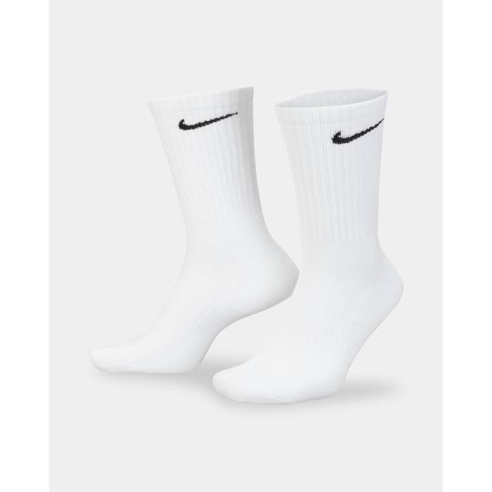 ナイキ Nike 【 Mens Everyday Cushioned Crew Socks Mens White/Black 】 メンズ クルー ソックス・靴下 メンズ 白色 ホワイト 黒色 ブラック