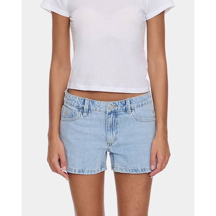 Thrills 【 Womens Daria Low Rise Micro Denim Shorts Womens Serenity Blue 】 レディース ライズ Micro ミクロ デニム ショーツ レディース 青色 ブルー