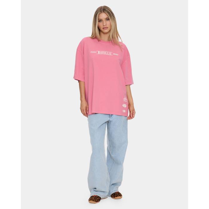Thrills 【 Womens Kills Oversized T-Shirt Womens Gum 】 レディース Tシャツ レディース