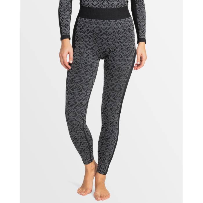 ロキシー Roxy 【 Womens Chill Out Seamless Heart Sport Legging Pants Womens True Black 】 レディース レディース 黒いこと 黒いこと