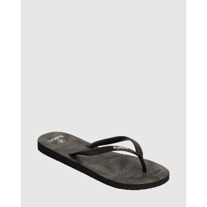 Kustom 【 Womens Classic Leopard Thongs Womens Palms 】 レディース クラシック ヒョウ柄 レオパード レディース|スニケス
