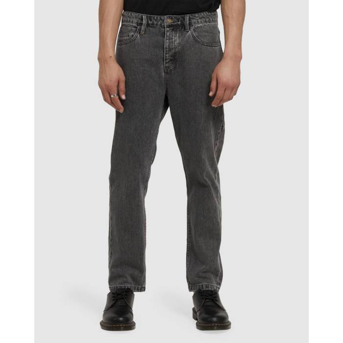 Thrills 【 Mens Straight Line Denim Jeans Mens Asphalt Grey 】 メンズ デニム ジーンズ メンズ 灰色 グレー