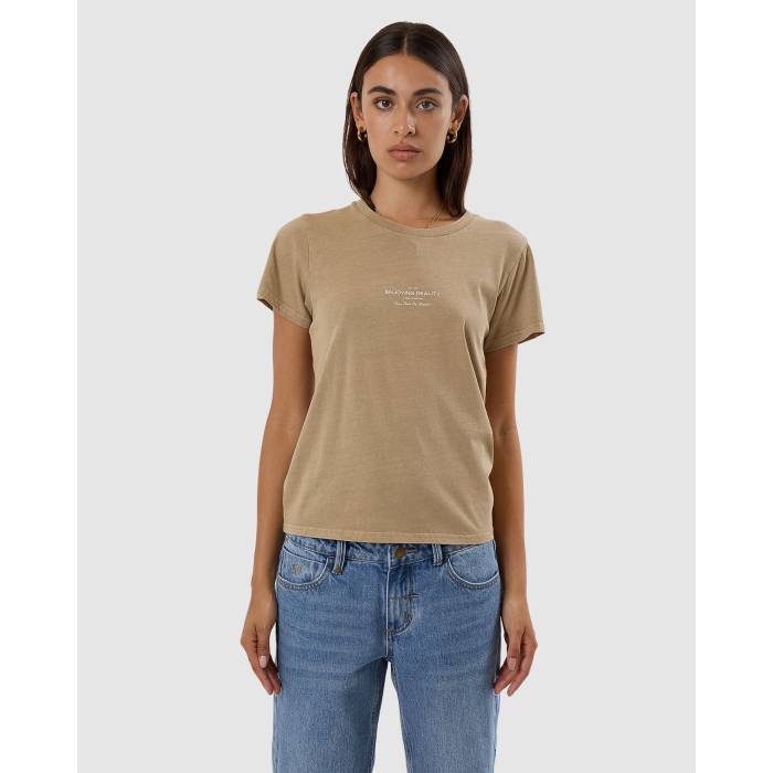 Thrills 【 Womens Acclaim Everyday T-Shirt Womens Tan 】 レディース Tシャツ レディース