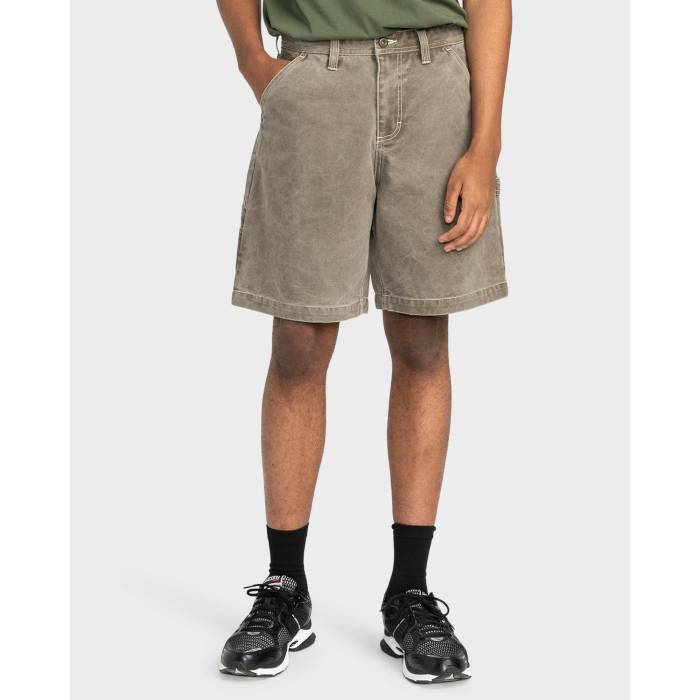 エレメント Element 【 Mens Carpenter Canvas Cargo Shorts Mens Stone Gray 】 メンズ カーゴ ショーツ メンズ gray 灰色・グレー・グレイ