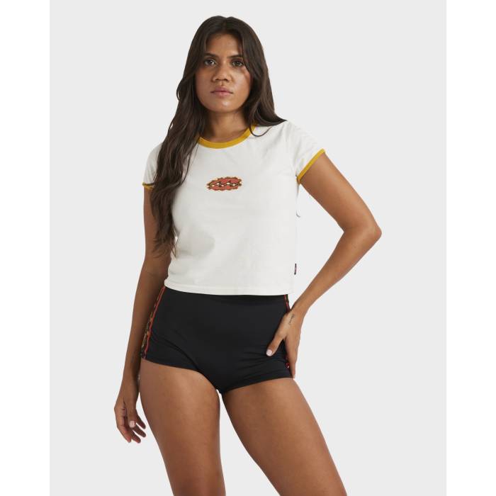 【★百貨店SALE★6/11真夜中2時迄】散らし広告ボン Billabong 【 Womens Otis River Baby T-Shirt Womens Salt Crystal 】 レディース ティーシャツ レディース