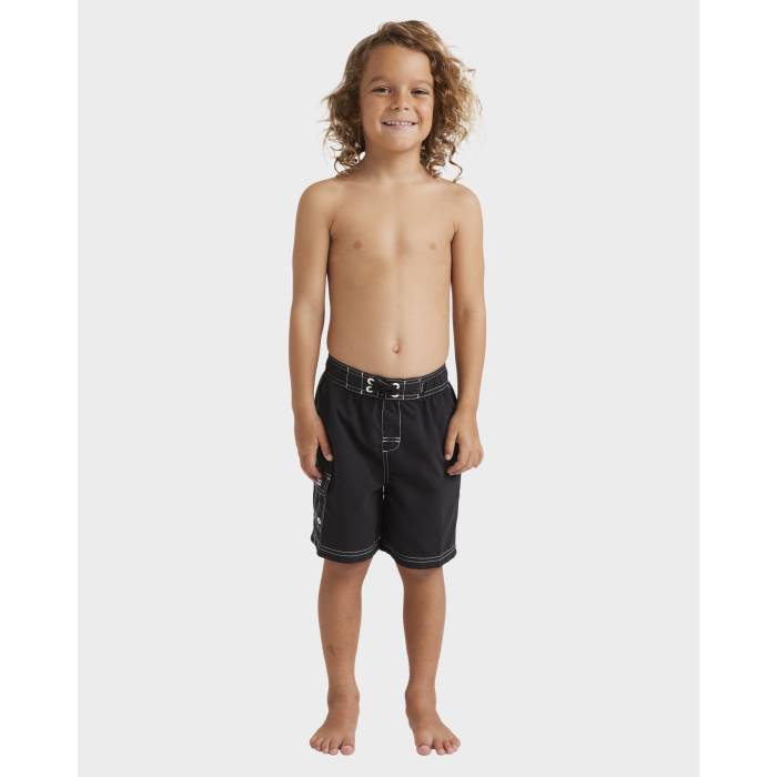 【★百貨店SALE★6/11十二時2時迄】散らし広告ボン Billabong 【 Boys 0-7 Groms Throw On Boardshorts Boys Black 】 お坊っちゃん キッズ 黒いこと 黒いこと