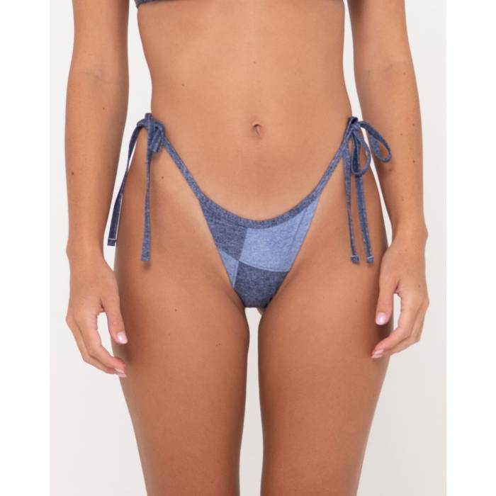 【★百貨店SALE★6/11真夜中2時迄】ラスティ Rusty 【 Womens Britney Brazilian Side-Tie Bikini Bottom Womens Navy 】 レディース ズボン ボトムス レディース 紺色 米国海軍