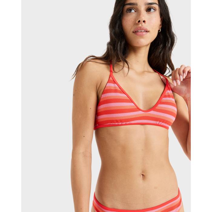 ロキシー Roxy 【 Womens Jasmin Bikini Top Womens Poppy Red 】 レディース ジャスミン レディース Red 赤・レッド
