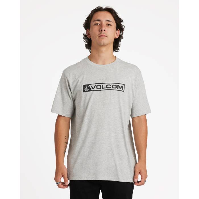 ボルコム Volcom 【 Mens Blocker T-Shirt Mens Heather Grey 】 メンズ プルオーバー メンズ heather ギョリュウモドキ 薄墨色 薄墨色