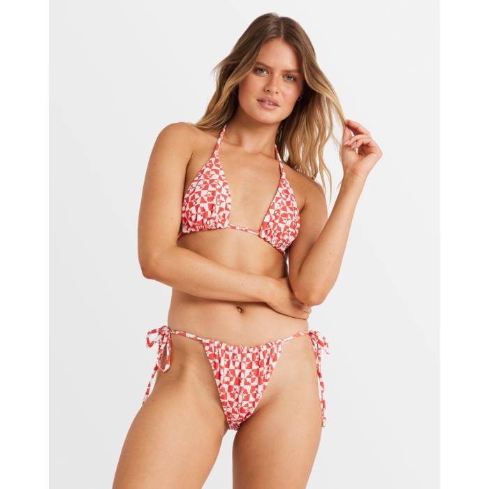 【★百貨店SALE★6/11真夜中2時迄】散らし広告ボン Billabong 【 Womens Catch Up Rev Bells Bikini Bottom Womens Fiesta Red 】 レディース ズボン ボトムス レディース Red 赤・赤いこと