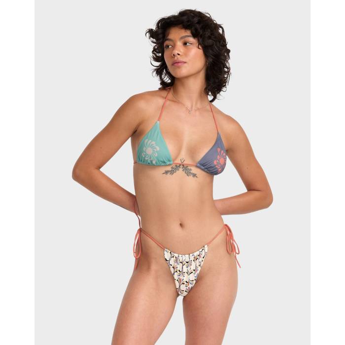 【★百貨店SALE★6/11真夜中2時迄】ルーカ Rvca 【 Womens Lauryn Halter Tri Bikini Top Womens Multi 】 レディース レディース