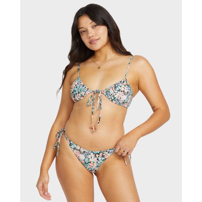 【★百貨店SALE★6/11真夜中2時迄】散らし広告ボン Billabong 【 Womens Sweet Fields Cara Bralette Bikini Top Womens Multi 】 レディース レディース