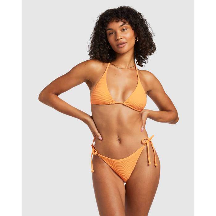【★百貨店SALE★6/11真夜中2時迄】散らし広告ボン Billabong 【 Womens Tanlines Tie Side Tanga Bikini Bottom Womens Orange Peel 】 レディース タイ ズボン ボトムス レディース orange 橙・オレンジ色