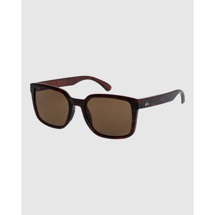 【★百貨店SALE★6/11真夜中2時迄】クイックしろがね色 Quiksilver 【 Warlock Sunglasses Mens Brown Tortoise/Brown 】 黒眼鏡 メンズ 赤銅色 赤銅色