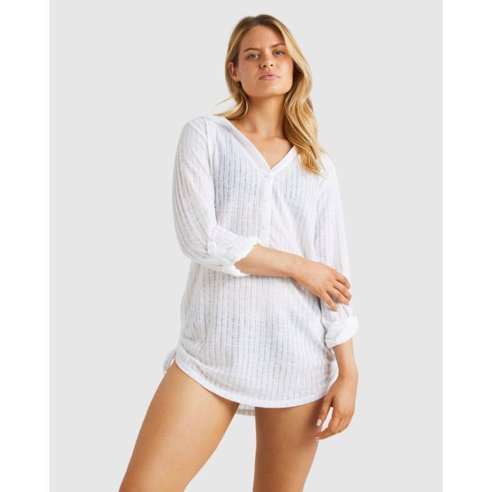 散らし広告ボン Billabong 【 Womens Lovechild Cover-Up Womens White 】 レディース 覆いかぶせる引き上げる レディース 白いこと 白いこと